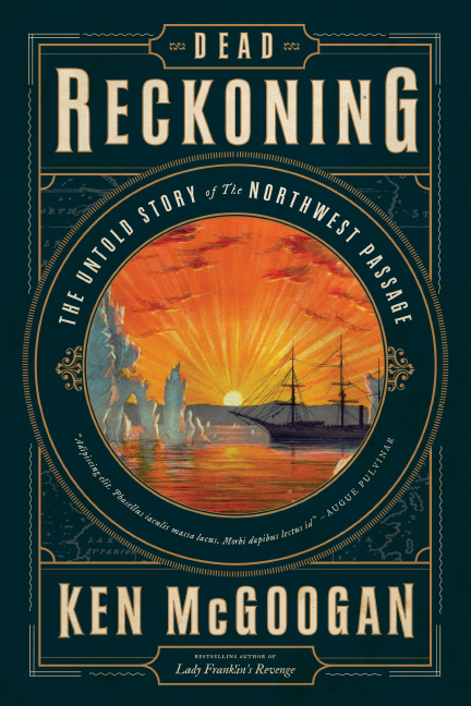 A book cover with an image of a ship in the ocean.