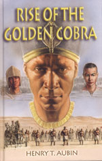 A book cover with an image of the golden cobra