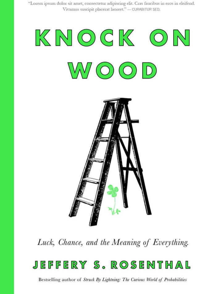 Knock on Wood A book cover with an image of a ladder.